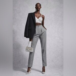 Moschino Boutique Grey Cotton Trousers – NWT